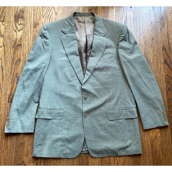 Ermenegildo Zegna Other - Ermenegildo Zegna Blazer Mens Size 44R Green High Performance Wool Jacket